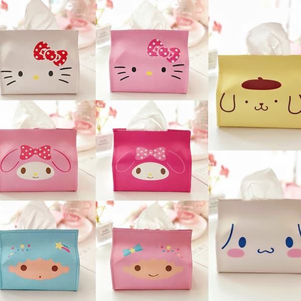 Cartoon PU Tissue Box e Car Tissue Box Home Living Kitchen Leat A2