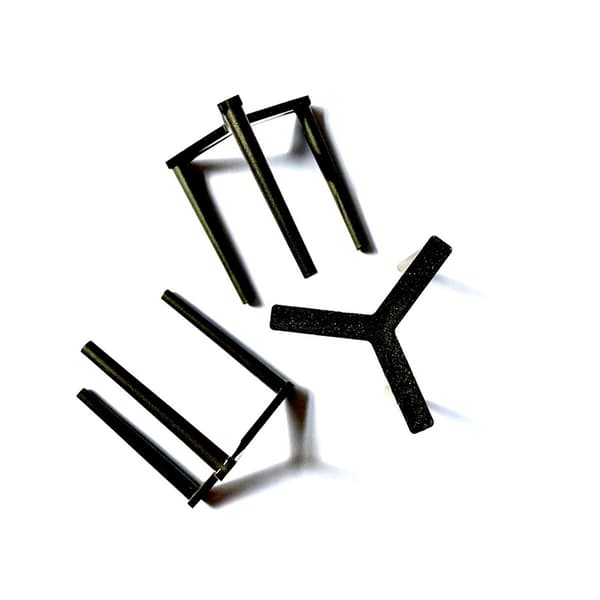 50 stk. pizzaboksbeskytter i plast, engangsstativ S Black