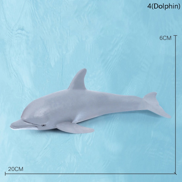 Simulaatio Marine Sea Life Figurines Toimintahahmot Ocean Anima 4(Dolphin)