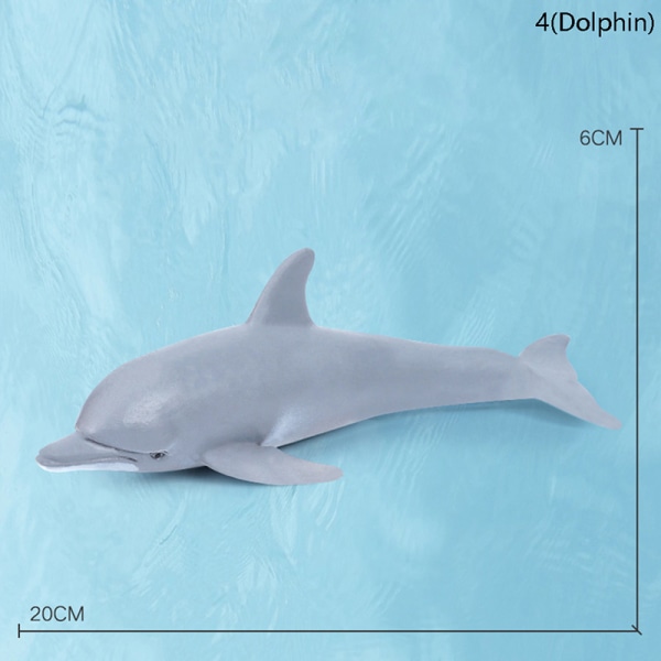 Simulering Marine Sea Life-figurer Actionfigurer Ocean Anima 4(Dolphin)