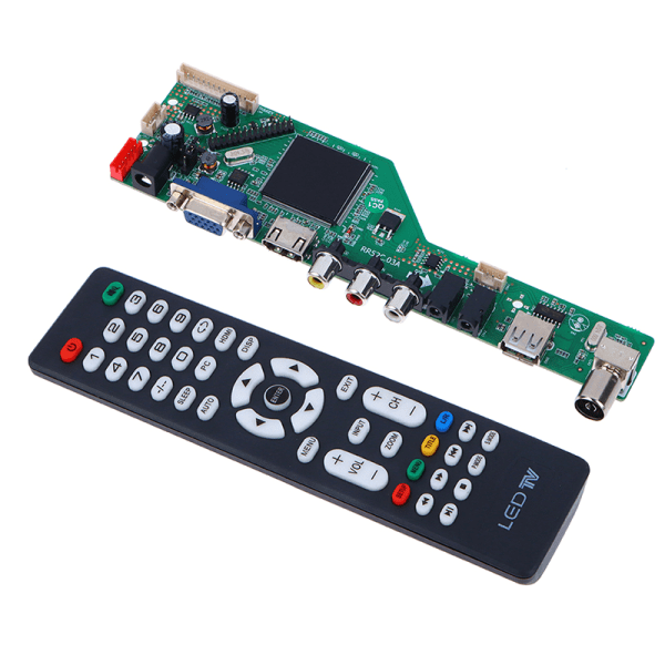 1Sett LCD TV Hovedkort RR52C.03A Støtte DVB-T DVB-T2 m/Free K 1Set