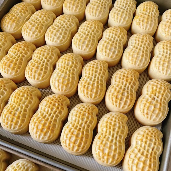 30g 50g 75g Mini Jordnøddeformet Månekageform Cookie ter Ramme B 50g