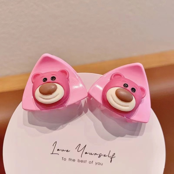 2kpl Sarjakuva Anime Mini Cat Korva Hiusneula Broken Hair Clip Kawaii Orange