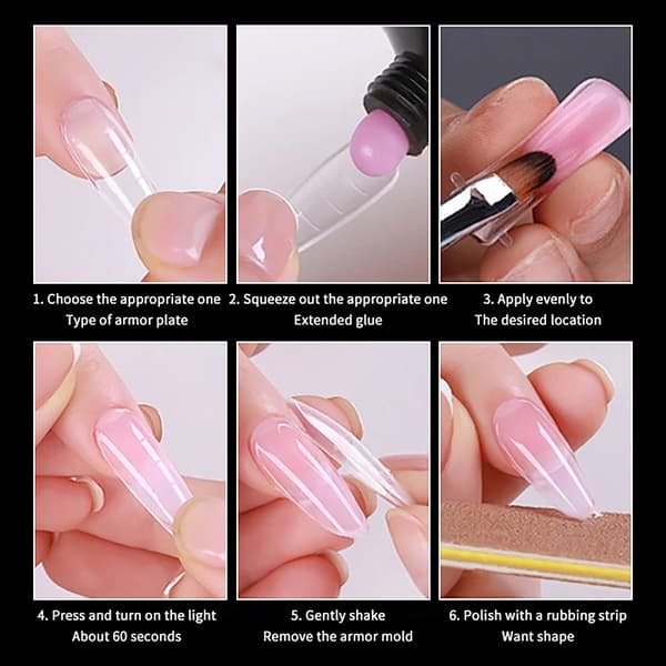 30/150 st/låda Böjda Stiletto Kloformade Nagelformar för Finger 30Pcs