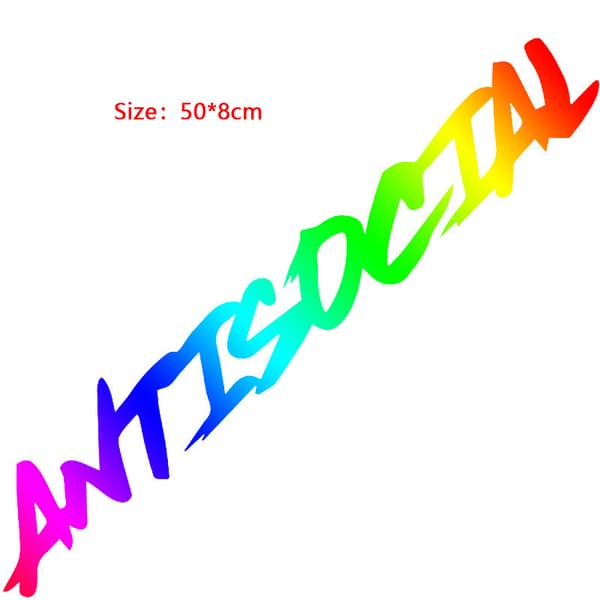 Antisocial bilmærkat Flag forrude Creative Competition Lad Multicolor