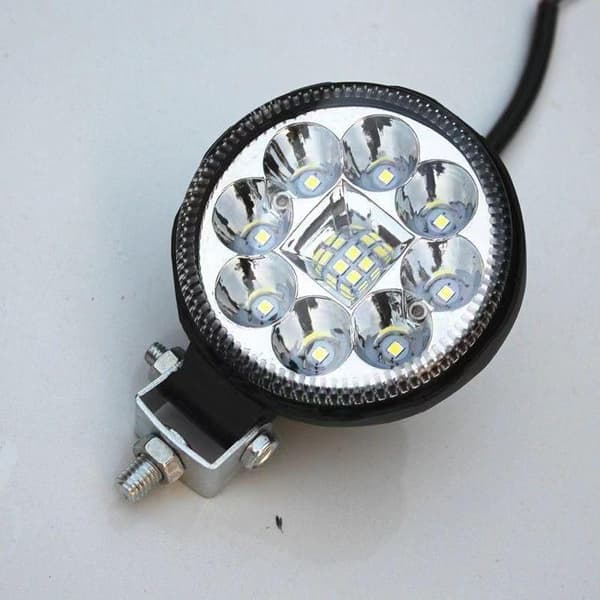 Pyöreä LED-kohdevalo, korkea kirkkaus, vedenpitävä, universaali Black