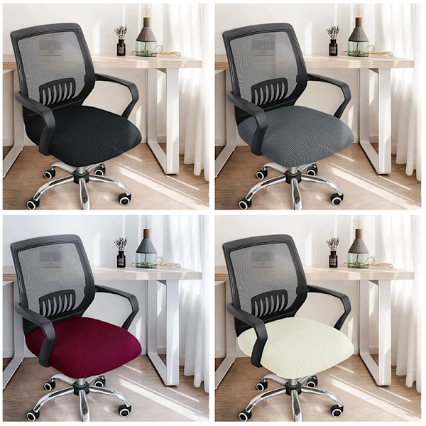 Spandex Elasticity Office Stretch Computerstolebetræk Anti-du Wine red