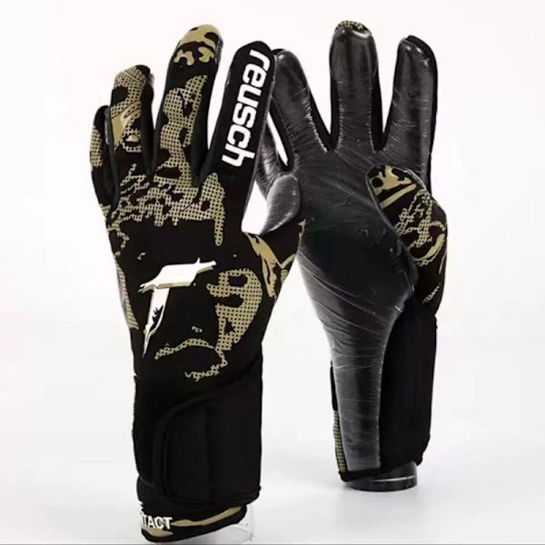 Latex slidstærk og skridsikker specialiseret fodboldmålmand black Size 6