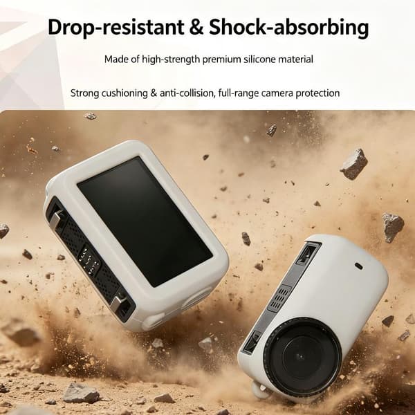 Silikonskyddsfodral för Osmo Nano tumkamera, anti-fall D Pink