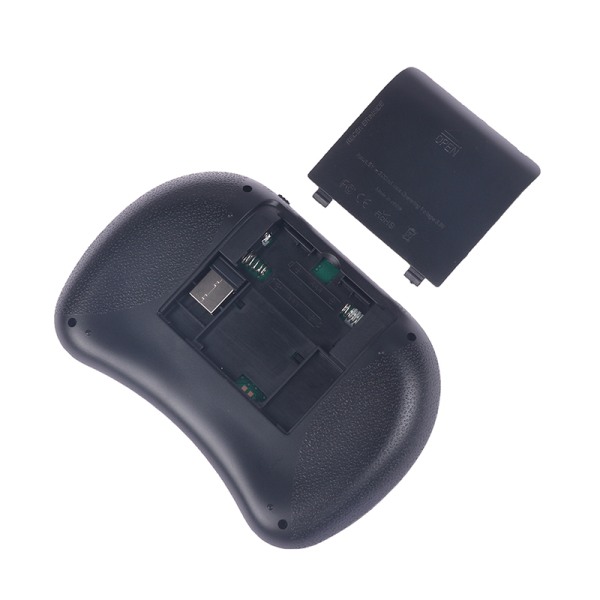 Bakgrunnsbelyst engelsk russisk 2.4G Air Mouse Remote Touchpad Mini Wir