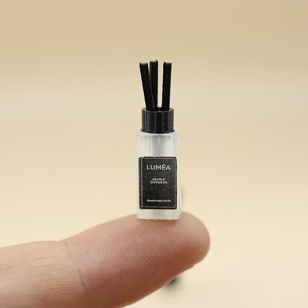 1/5 stk miniatyr aromadiffusormodeller dukkehus mini duft White