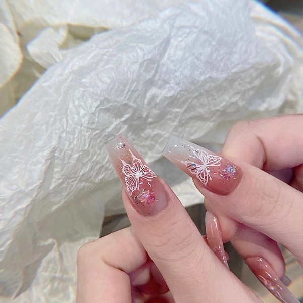 1 boks Multi-Shapes Nail Art Sparkle Rhinestones Shiny Crystal N F