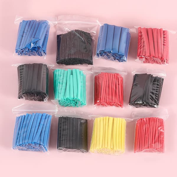 328PCS Polyolefin Isolering Varme Krympeslange Rør Ærme Wra 164PCS