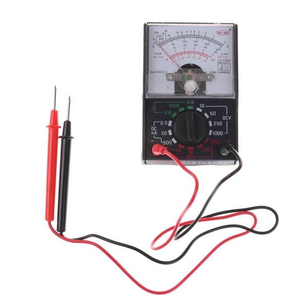 DC/AC 1000V Voltmeter 250mA Amperemeter 1K Modstandsmåler