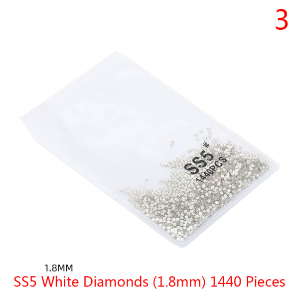 1440 stk Crystal Nail Art Stones Flatback Rhinestones For Nail A 3