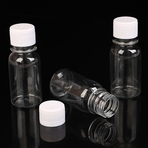 5 st 60 ml små plastflaskor ingefära shotflaskor med lock M 5pcs