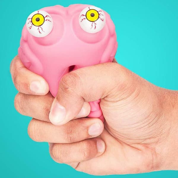Anti-stress Flippy Hjerne Squishy Øje ping  Legetøj  Aflastningslegetøj Pink