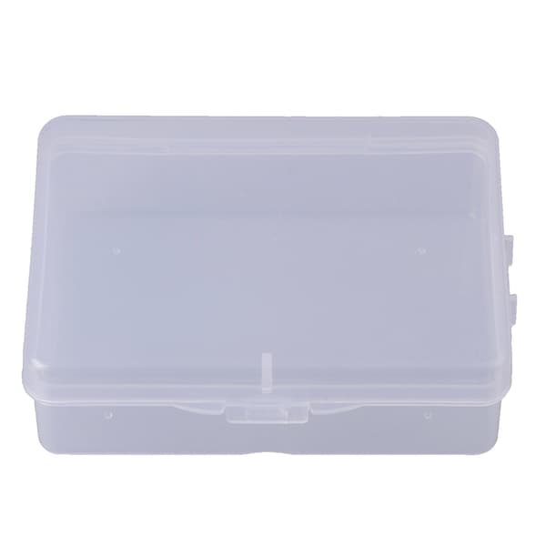 9cm*6.5cm*3cm Transparent Plastförvaringslåda Klar Fyrkant Mult