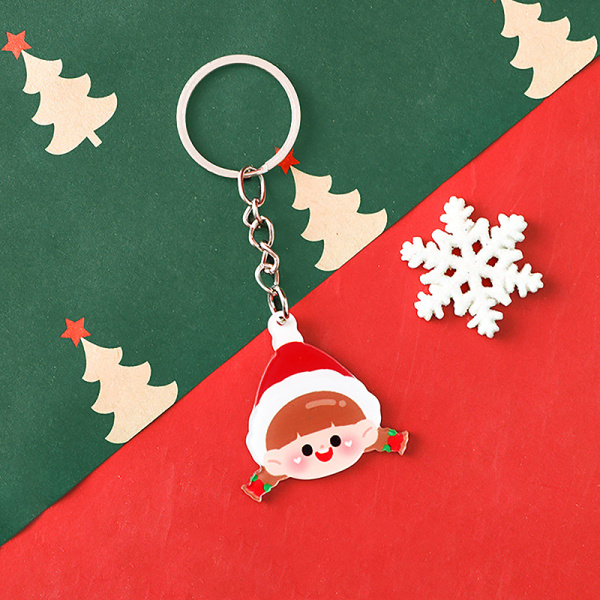 e Cartoon Christmas nøkkelring Akryl anheng nøkkelring bag Access A7