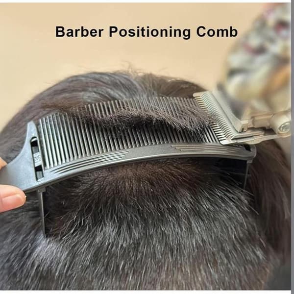 Barber Flat Top Hårkam Böjd Hårklippning Böjd Posi White
