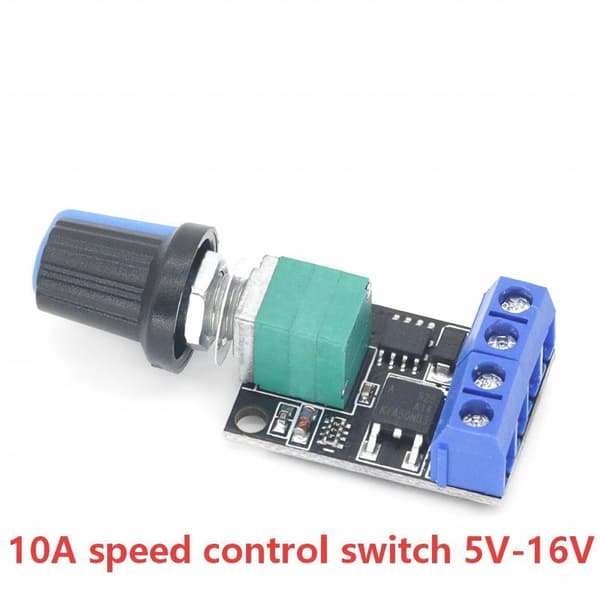 PWM DC Motor Hastighedsregulator Med Justerbar Knap Stabil Ydeevne A6