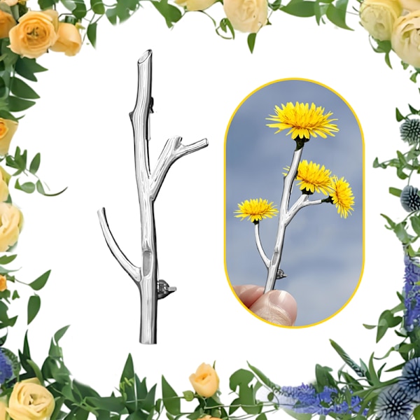 Blomsterbrosch i grenform B