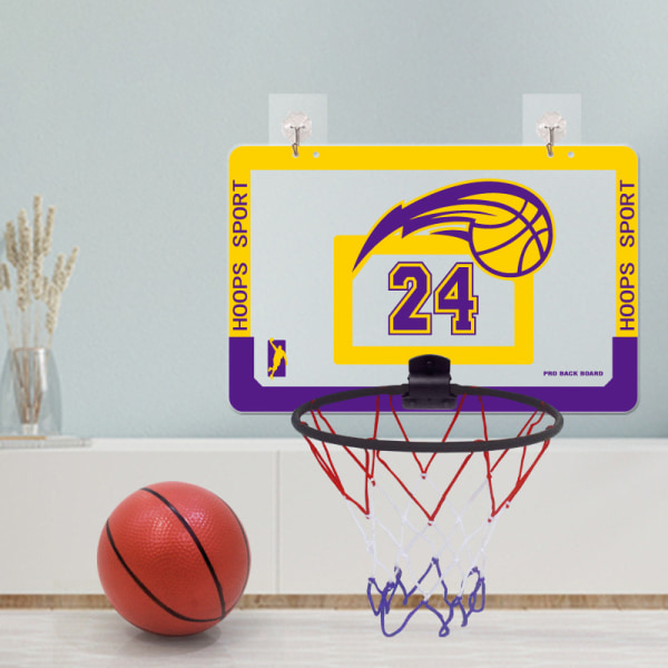 Bærbart sjovt minibasketball-hoop legetøjssæt indendørs basketball B