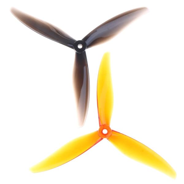 3-bladede FPV-dronepropeller med holdbar PC-konstruktion og B Orange