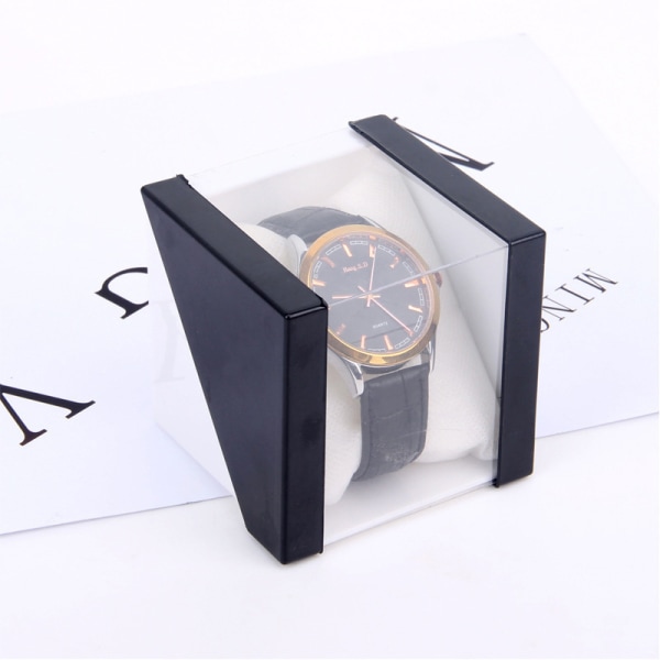Kannettava watch säilytyslaatikko Muoviset läpinäkyvät korut A2