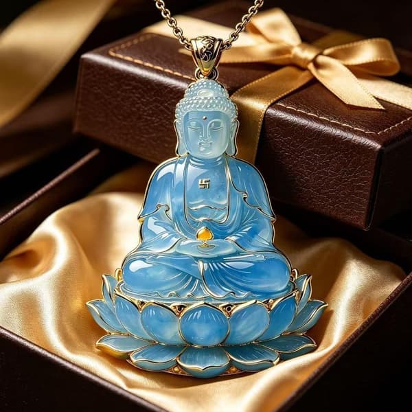 Lovende Sky Guanyin Vedhæng Stil Unisex Bringer Held A1