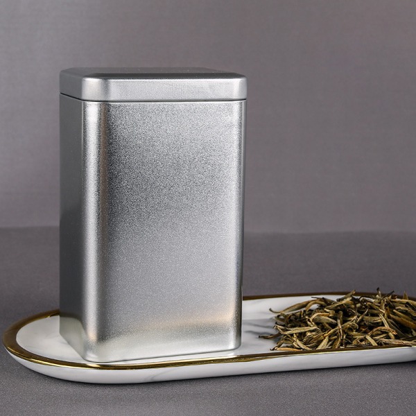 Metallinen Retro Square Tea CAN Säilytyskotelo case Packagi Rose Gold