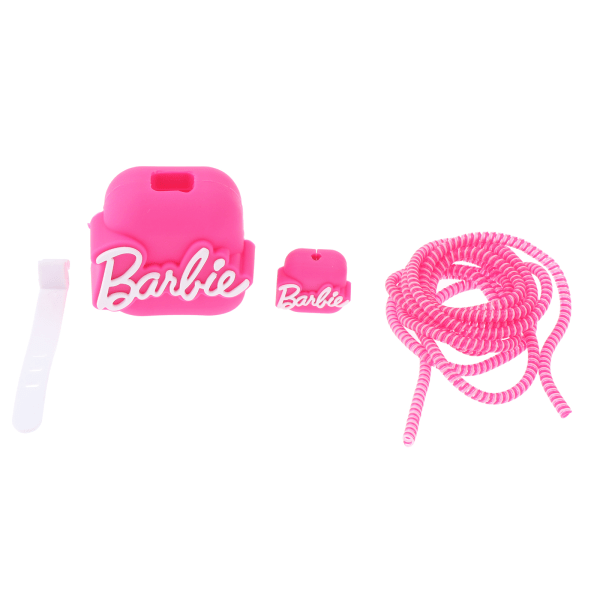 1sett Rosa Barbie Datakabel Beskyttelsesdeksel Ladehodebeskyttelse