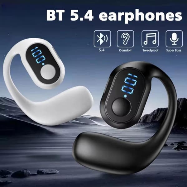 Enkelörad öppen öronsnäcka Bluetooth 53 Headset HD-samtal HIFI S A12