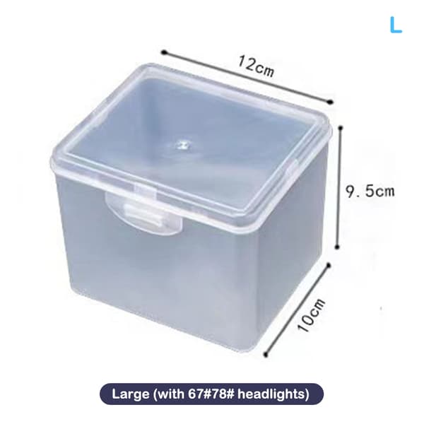 Flip Transparent Desktop Storage Box LED Strålkastare Förpackning Bo S
