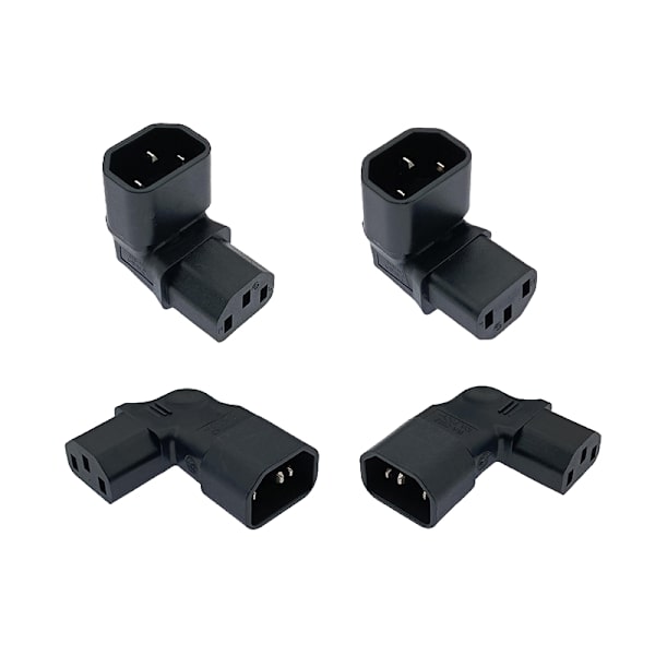 10A 3Pin IEC-stik nede OP 90 vinklet IEC 320 C14 han til C1 A2