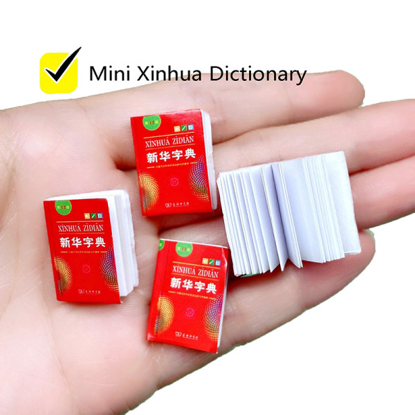1:12 Dollhouse Miniature Xinhua Dictionary Book Model Notebook
