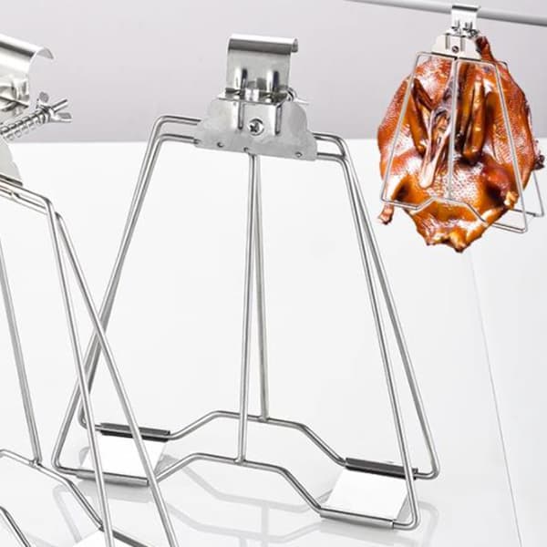 Roast Duck Clip Koukkuliittimet Grilliin Pystyvarras Trav 48cm