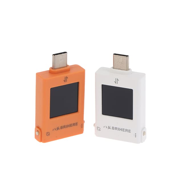 Multifunktionel Digital Skærm Type-C Oplader Tester Mobiltelefon White