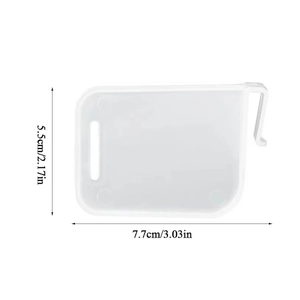 10 stk kjøleskap skillevegg oppbevaringstrekkbar plast D White 10pcs