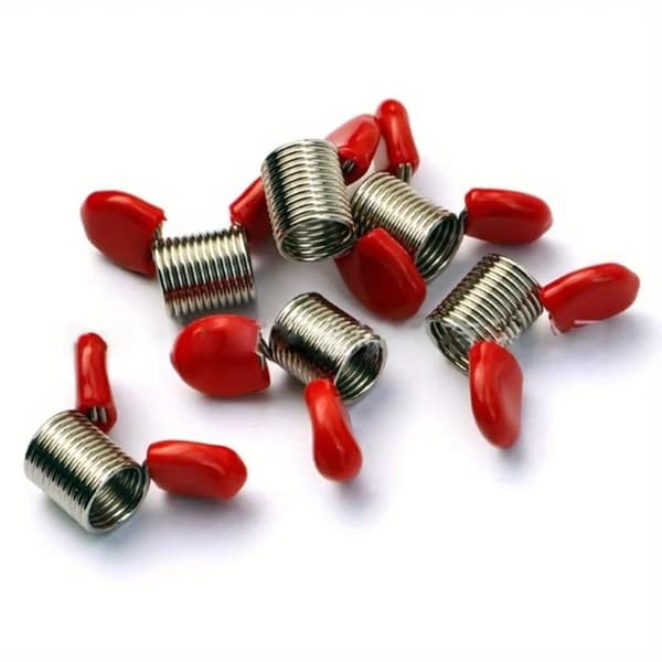 4 stk. perlestoppfjærklemme verktøy for smykkelaging for DIY-armbånd Red