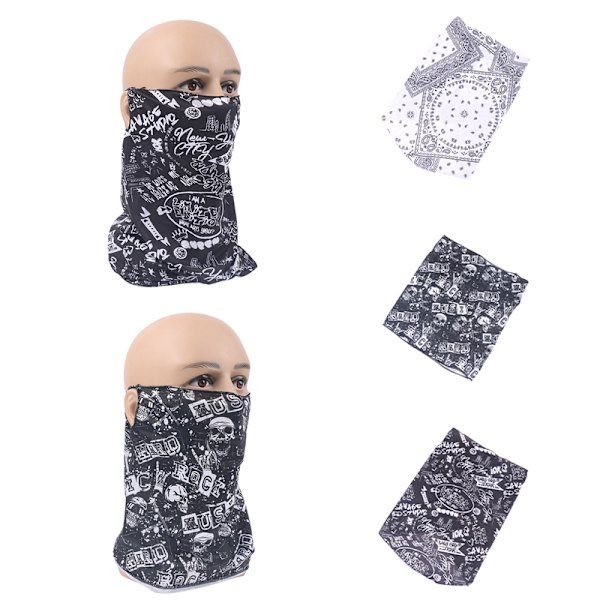 1st Fashion Punk Mask för män kvinnor sommar ansikte hals UV-skydd 1