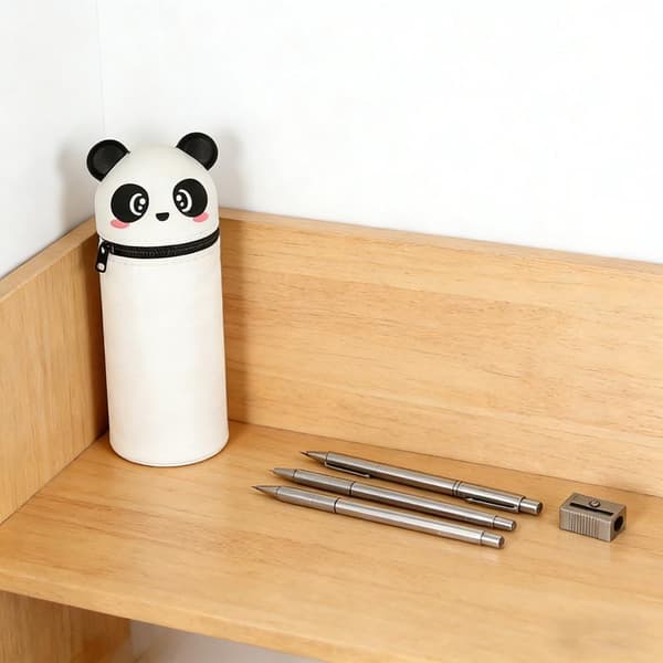 1kpl e Panda silikoninen penaali White