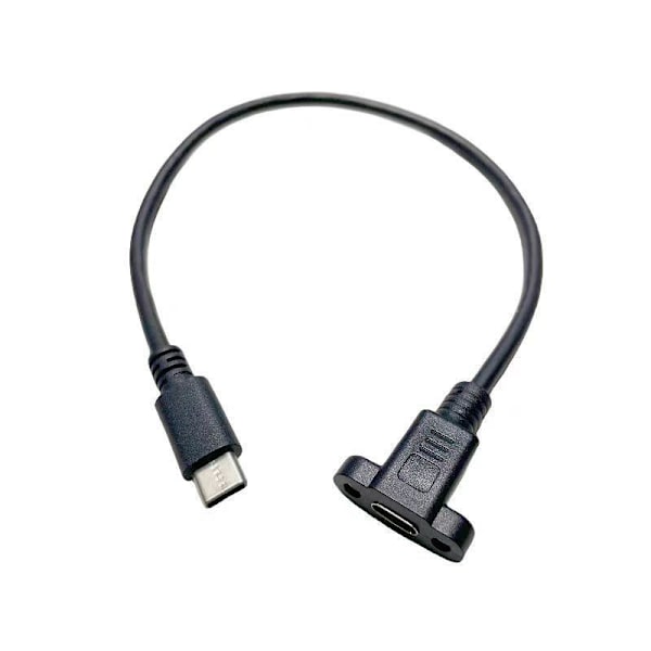1 st. panelmonterad USB-C-förlängningskabel med skruv A3