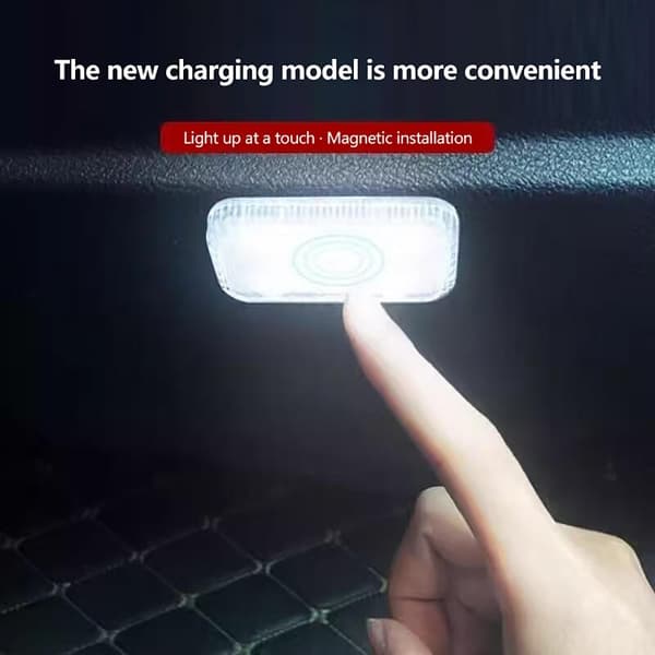 LED Berøringslys Trådløs Bil Interiørbelysning Automatisk Leselys White