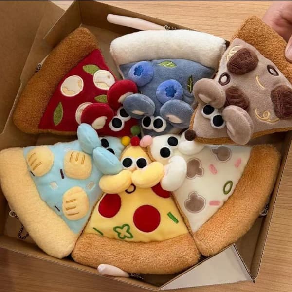 e Pizza Hiiri Pehmo Avaimenperä Luova Pehmolelu Laukun Riipus A3
