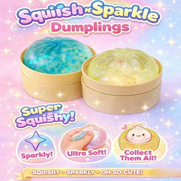 Glitter Mochi: Realistisk Dampet Bolle Stressaflaster A1 Random 1PC