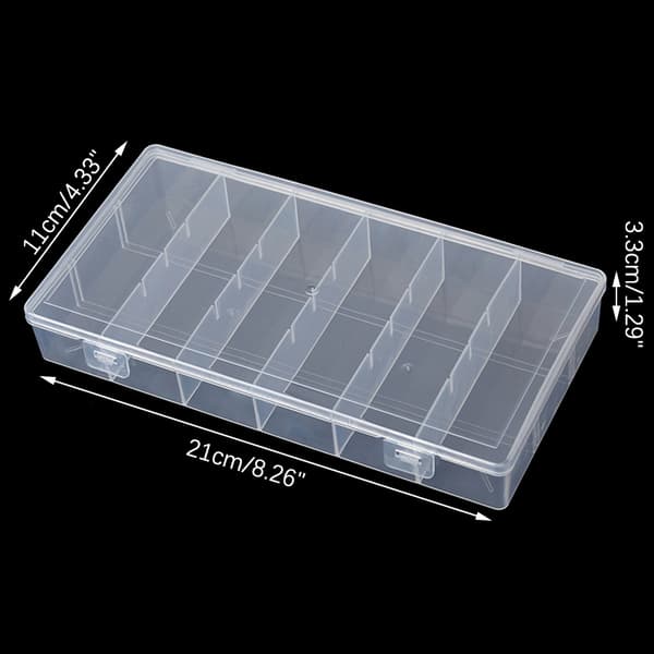 Transparent Barn Gaffel Förvaringslåda Organizer Plast Förvaringslåda 1PCS