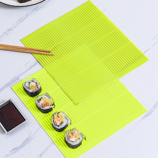 GRÖN DIY Silikon Sushi Rullmatta Återanvändbar Sushi Ris Rull M