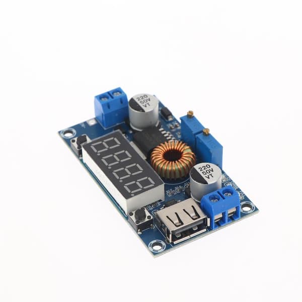 1 sett 5A 75W XL4015 DC-DC-omformer justerbar nedtrappingslading