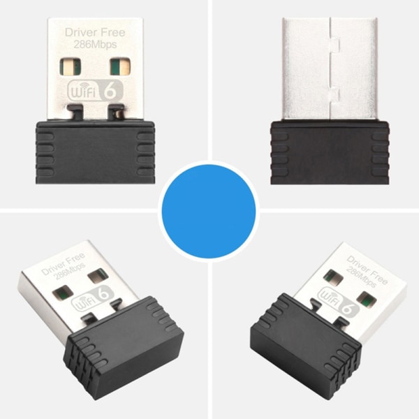 Mini WIFI 6 USB netværkskort 802.11ax 286M 2,4GHz Wi-Fi Lan Ada USB Adapter